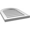 Ekena Millwork Round Top Surface Mount PVC Gable Vent w/ 2"W x 1-1/2"P Brickmould Frame, 16"W x 22"H GVPRT16X2202SN - alternate 5